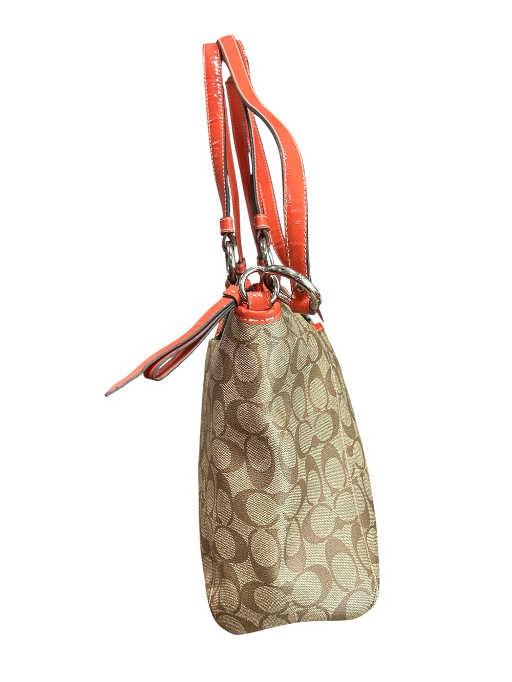 Coach Peyton Signature Large Shoulder Tote Bag - Picture 3 of 9